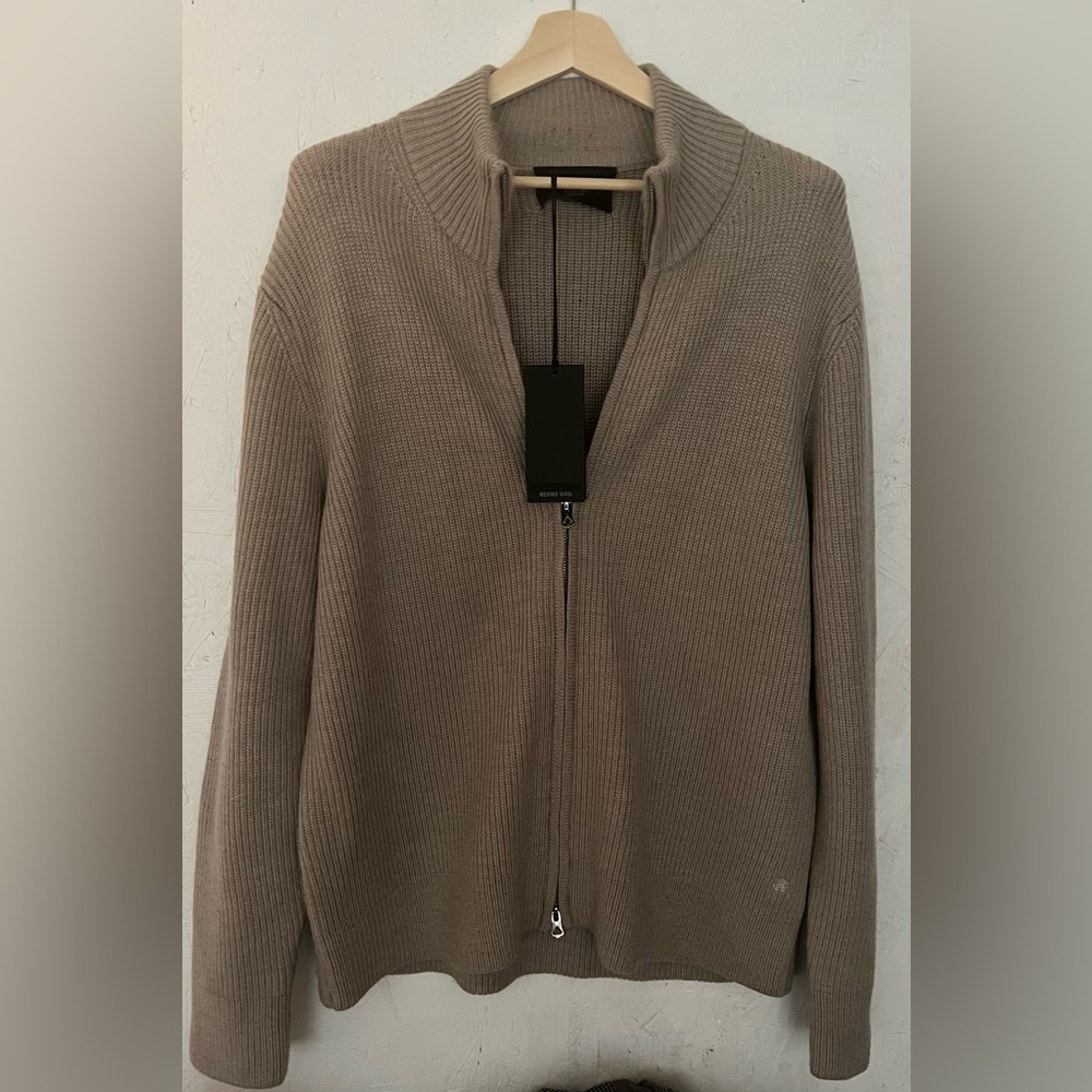 NWT: Reigning Champ Merino Wool ‘Vinnie’ Zip-Up Sweater (Retail $298)